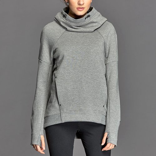 Nike Sportswear Tech Fleece Hoodie Carbon Heather / Black for Women